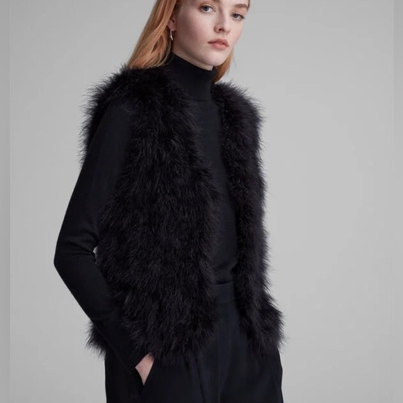 New! Club Monaco violet feather vest 13202 - Picture 1 of 13